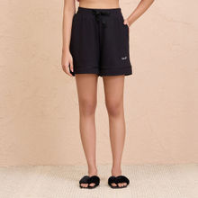 Nykd By Nykaa Summer Essential Super Comfy Cotton-Modal Shorts- NYS912-Jet Black