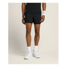 Wilson Men Black Lined Training Shorts Sports Gym Running Activewear Shorts