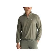Wilson Grey Men Player Half Zip Wind Shell Lightweight Sports Jacket