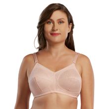 Enamor Womens F096-non Padded Wirefree Full Coverage Ultimate Curve Support Bra Pink