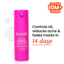 Foxtale 12% Niacinamide Brightening Face Serum, Fades Dark Spots & Acne marks, For Oil Control