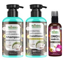 Nutrainix Organics Anti-hairfall Conditioner And Shampoo- Onion Oil Complete Hair Care Combo