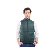 Monte Carlo Men High Neck Sleeveless Green Jacket