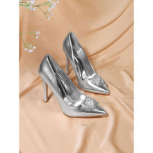 Truffle Collection Silver Solid Heels