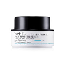 Belif Aqua Bomb Sleeping Mask, Dermat Tested Jelly Gel Mask For Intense Overnight Hydration