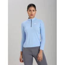 AESTHETIC NATION Blue Pulse Zip Up Sweatshirt