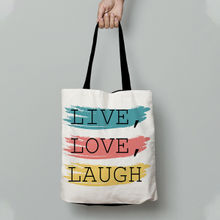 Crazy Corner Live Love Laugh Tote Bag
