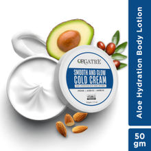 Orgatre Smooth And Glow Cold Cream Deep Hydration With Avacado Jajoba & Almond Oil 24Hr Moisturizer