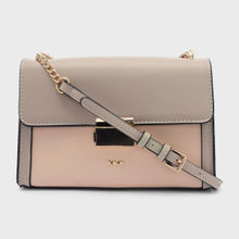IYKYK by Nykaa Fashion Structured Taupe Sling Bag