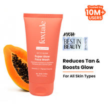 Foxtale Super Glow Face Wash with Papaya Enzyme & Vitamin C for Tan Removal & Glowing Skin