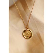 Perfectly Average Coin Pendant Necklace