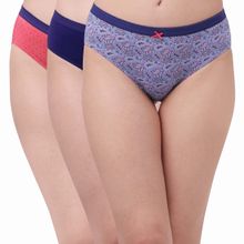 SOIE High Rise Full Coverage Solid and Printed Cotton Stretch Hipster Panty