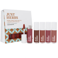 Just Herbs Matte Liquid Lipstick Nudes & Browns - Set of 5