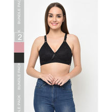 Curvy Love Plus Size Non Padded Lacy Minimizer Bra (Pack of 2)