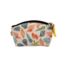 Maatir Velvet Sunglasses Pouch Pop Colours Seashells Design Travel Pouch