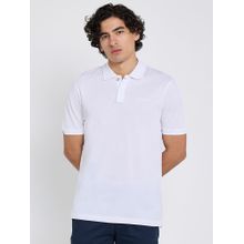 Ben Sherman White Cotton Collar Neck Regular Polo T-Shirt