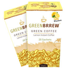 Greenbrrew Decaffeinated Lemon Instant Green Coffee (Pack Of 2)