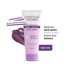 Conscious Chemist Berry Bright Soothing & Calming Face Cleanser with Niacinamide, Berry Extracts