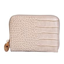 Lino Perros Women's Beige Synthetic Leather Wallet