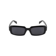 Opium Eyewear Rectangular Sunglasses for Unisex Grey Lens Tr-90 Black Frame -Op-10380-C05-54 (54)