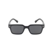 Opium Eyewear Square Sunglasses for Men Grey Lens Plastic Black Frame -Op-10473-C01-53 (53)