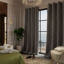 Stoa Paris Velvet Midnight Muse Door Curtain