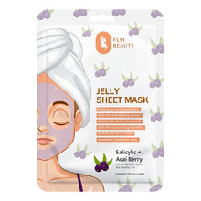 FLM Beauty 0.2% Salicylic Acid & Acai Berry Antioxidant Jelly Sheet Mask
