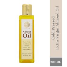 The Pure Story Natural Cold Pressed Almond Oil for Hair, Skin, Face & Massage