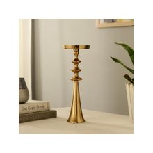 De Maison Decor Altar Flame Gold Candle Holder