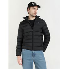 GANT Men's Black Quilted High Neck Puffer Jacket