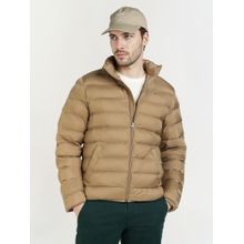 GANT Men's Khaki Quilted High Neck Puffer Jacket
