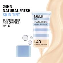 Lakme 9 to 5 Hya Skin Tint, Fresh Glow Finish, Up to 24 hrs stay, SPF 40