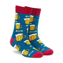Dynamocks Beer Men & Women Crew Length Socks - Multi-Color (Free Size)