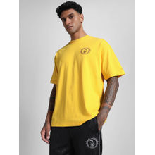 Puma Yellow Oversized Printed T-shirt