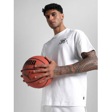 Puma White Jaws Core Oversized Basketball T-shirt