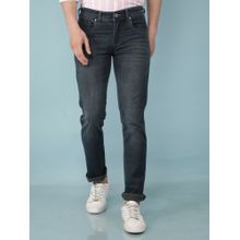 CRIMSOUNE CLUB Men's Olive Slim Fit Jeans