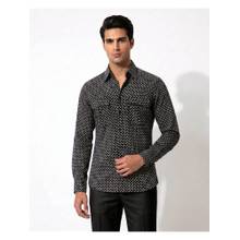 PRATEEK MUNJAL Black Cotton Printed Shacket