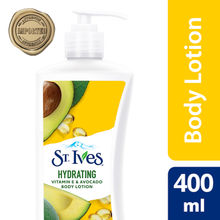 St. Ives Hydrating Vitamin E & Avocado Body Lotion, 100% Natural Moisturizers