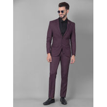 CRIMSOUNE CLUB Mens Wine Checked 2 Piece Suit (Set of 2)