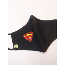 Diya Aswani Black Super Man Mask