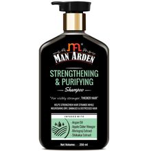 Man Arden Strengthening & Purifying Shampoo With Argan Oil, Apple Cider Vingar, Bhringraj & Shikakai
