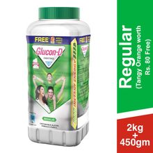 Glucon D Instant Energy Health Drink Regular - Jar (450 G Refill Free)