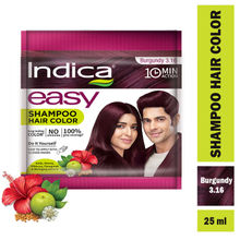 Indica Easy 10 Minutes Shampoo Based Hair Color Burgundy