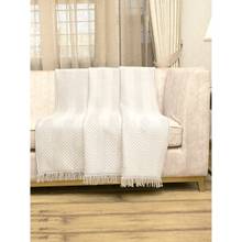 Saral Home Chevron Sofa Throw Beige