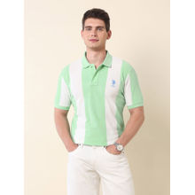 U.S. POLO ASSN. Association Men's Vertical Striped Summer Splash Polo T-shirt