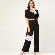 Twenty Dresses By Nykaa Fashion Style Becomes You Pant Coord Set - Black
