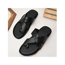 REGAL Black Men Casual Leather Sandals