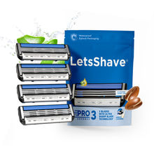 LetsShave Pro 3 Razor Blades (Pack of 4)