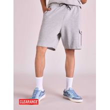 MIXT by Nykaa Fashion Grey Solid Knee Length Shorts