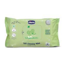 Chicco Baby Moments Soft Cleansing Wipes - 20 Pieces